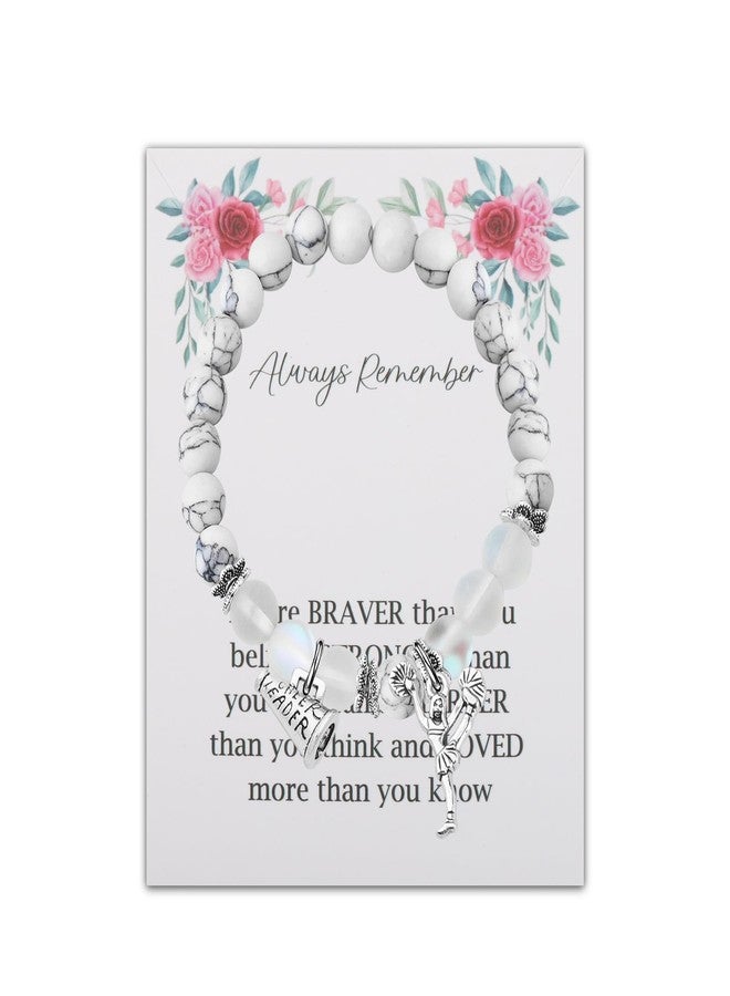 BNQL Cheerleader Bracelet Cheerleader Gifts Cheerleading Jewelry Gift for Cheerleader Cheer or Team (Cheerleader bracelet) - Image 1