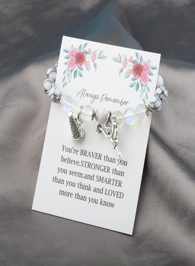 BNQL Cheerleader Bracelet Cheerleader Gifts Cheerleading Jewelry Gift for Cheerleader Cheer or Team (Cheerleader bracelet) - Image 4