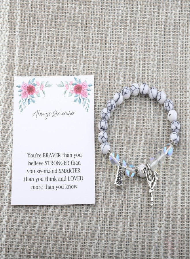 BNQL Cheerleader Bracelet Cheerleader Gifts Cheerleading Jewelry Gift for Cheerleader Cheer or Team (Cheerleader bracelet) - Image 5
