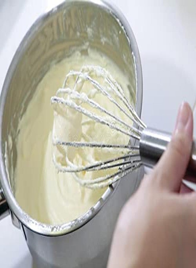 GAFFEL 1 Pc Stainless Steel Egg Whisk 27cm/Hand Blender/Whisker Latte Maker for Milk Coffee Egg Beater, 27cm (Silver) - Image 4