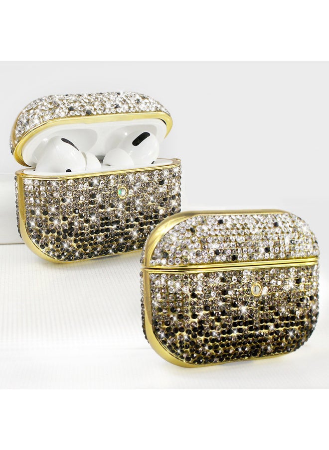 Generic - For Apple Airpods Pro2 Earphone Case Airpods3 Bluetooth Headset Protective Case Three Generation Rhinestone Case-Color:Green-Applicable Model:Airpods Pro/Airpods Pro2 - Image 1