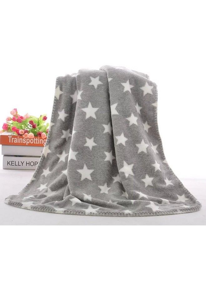 Brandonn Wool Baby Blanket Combo Pack All Season (Blue Grey)Pack Of 2 - Image 4