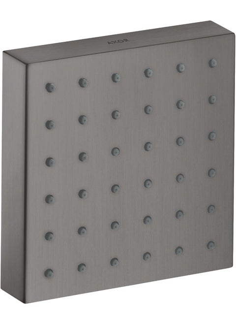 AXOR Shower Module 5 x 5 Square 5inch Modern Bodyspray in Brushed Black Chrome 28491341