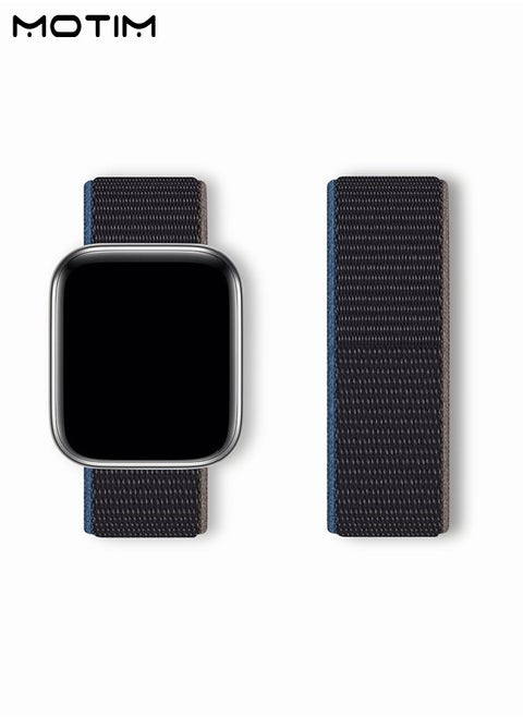 Nylon Loop Band Compatible with Apple Watch 41mm 40mm 38mm, Adjustable Braided Sport Strap, Replacement Band Women Men for iWatch Ultra/SE Series 10/9/8/7/6/5/4/3/2/1