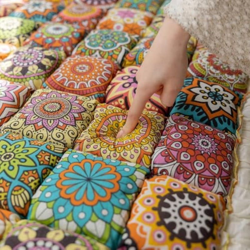 Cotton Sofa Cover, Non Slip Couch Cover for Dogs Washable, Boho Couch Covers for 3 Cushion Couch Sofa Pet Friendly, Pet Couch Covers for Sofa 70 x 180 cm - Image 5