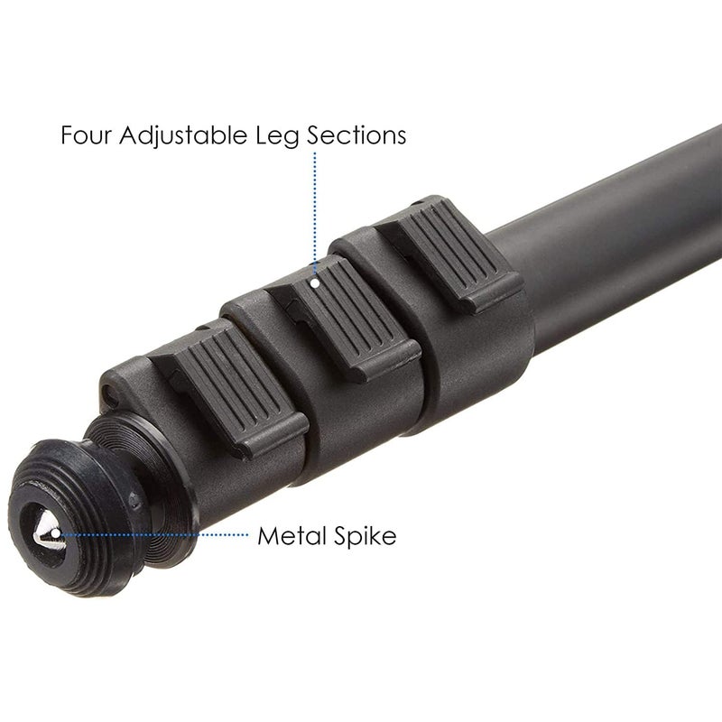 MVPRO 38 inch Professional Lightweight Aluminium Monopod - Black - Image 5