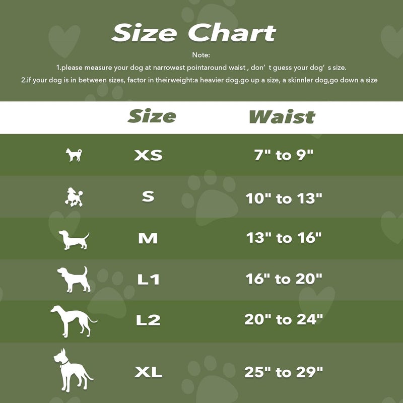 حفاضات للكلاب الذكور من Pet Prime، عبوة تحتوي على 3 قطع، قابلة للغسيل وإعادة الاستخدام، بطول 20"-24 بوصة (الحجم XL: 25"-29 بوصة) - Image 4