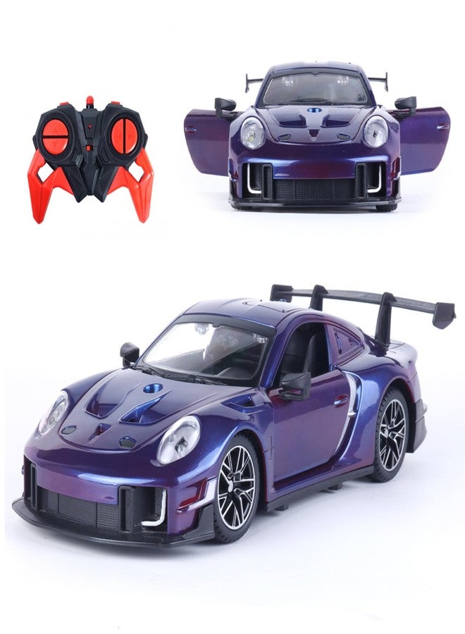 Popsugar Door Opening Remote Control Car|Rechargeable 1200mAh Lithium Battery|C-Type Charging|75-Min Runtime|2.4G Long Range Remote (100+ ft)|HighSpeed RC Car|Gift for Kids|Made in India (Purple) - Image 1
