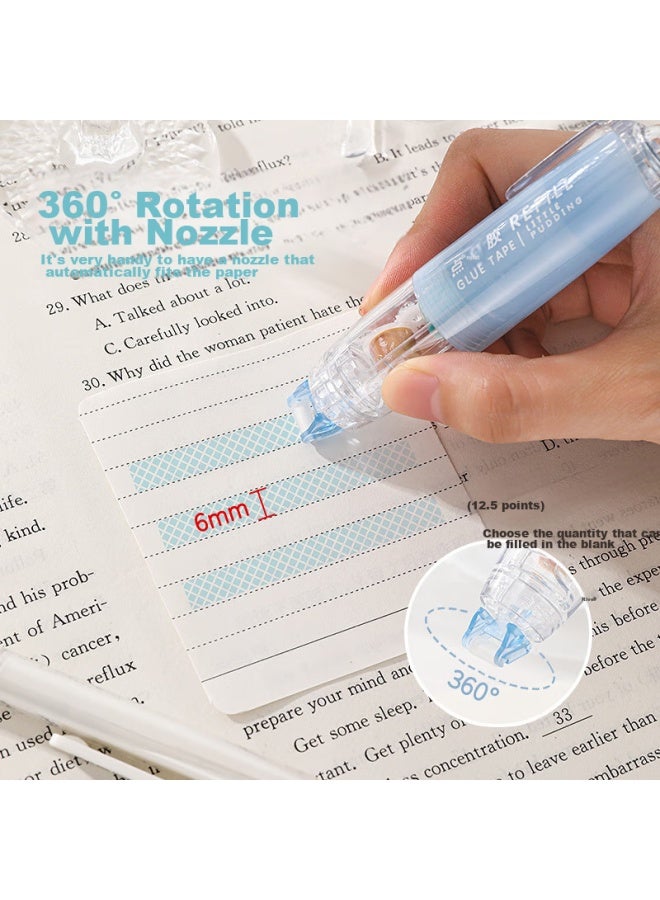 Changli Push-Button Dot Glue Correction Tape, High Adhesion, Traceless, No Residue, For Students, Error Correction, Sticky Dots, Double-Sided Tape, Transparent Tape, Children'S Craft Glue Pen, Stickers, Journal Glue, Stationery - Image 5