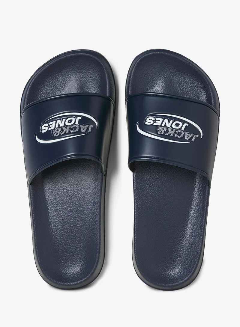 JACK & JONES Navy Blazer Jfwoscar Logo Sliders for Men | Best Price UAE
