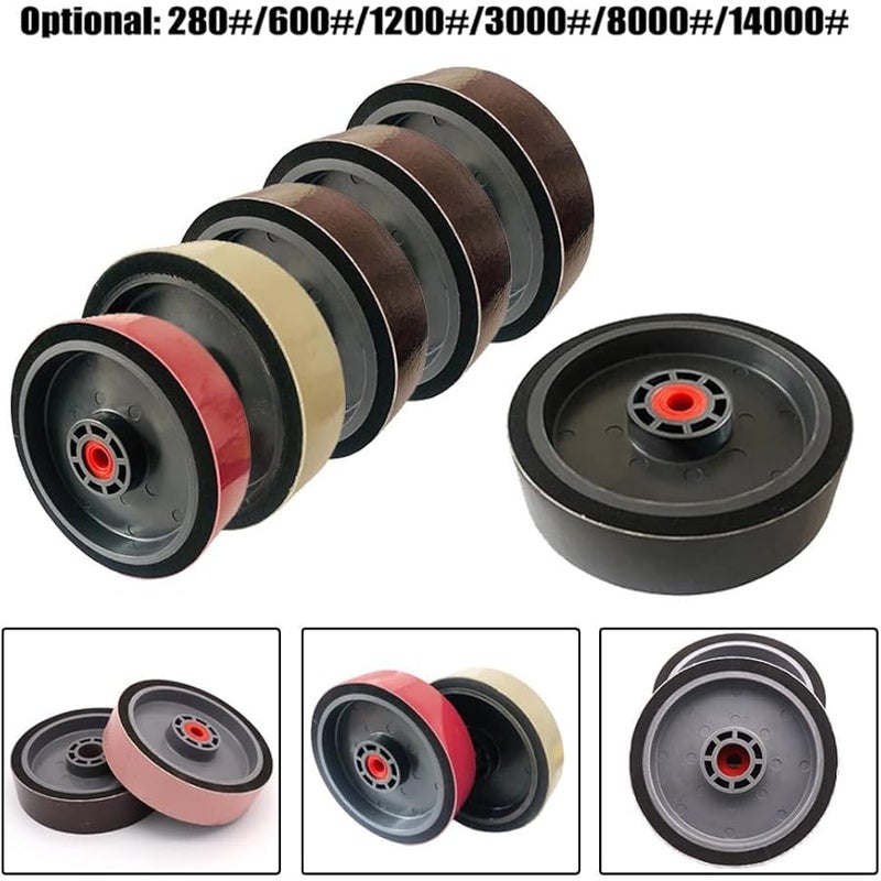 280 حصى عجلة طحن ناعمة 6 بوصة لأداة تشكيل وتلميع اليشم والزجاج والراتنج مقاس 150 مم - Image 5