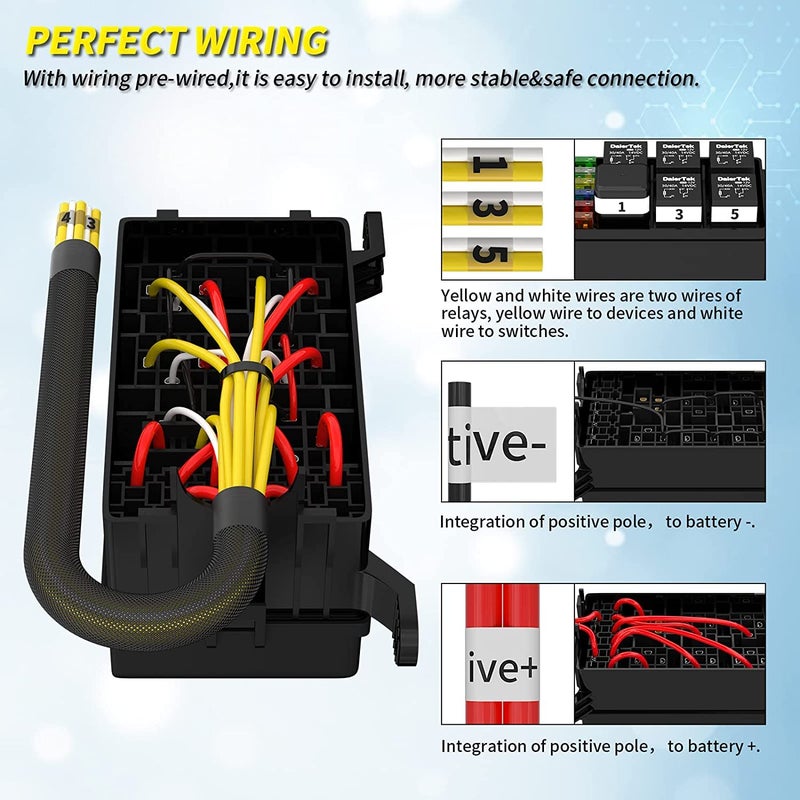 Gebildet 12V Waterproof Fuse and Relay Box - Image 4