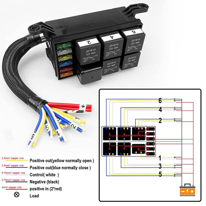 Gebildet 12V Waterproof Fuse and Relay Box - Image 3