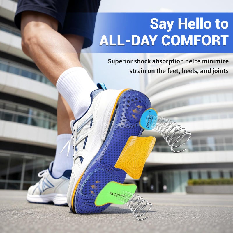 StepTastic Arch Support Running Insoles with Flexible Cushioning, Comfortable Shoe Inserts for Running Shoes, Shock Absorption, Trim-to-Fit for Men & Women (Blue,M9.5-10.5/W10.5-11.5, 1 Pair) - Image 4