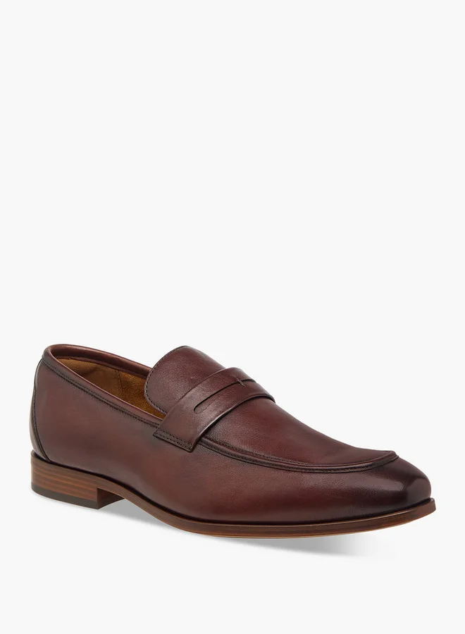 دوتشيني Men's Solid Slip-On Loafers