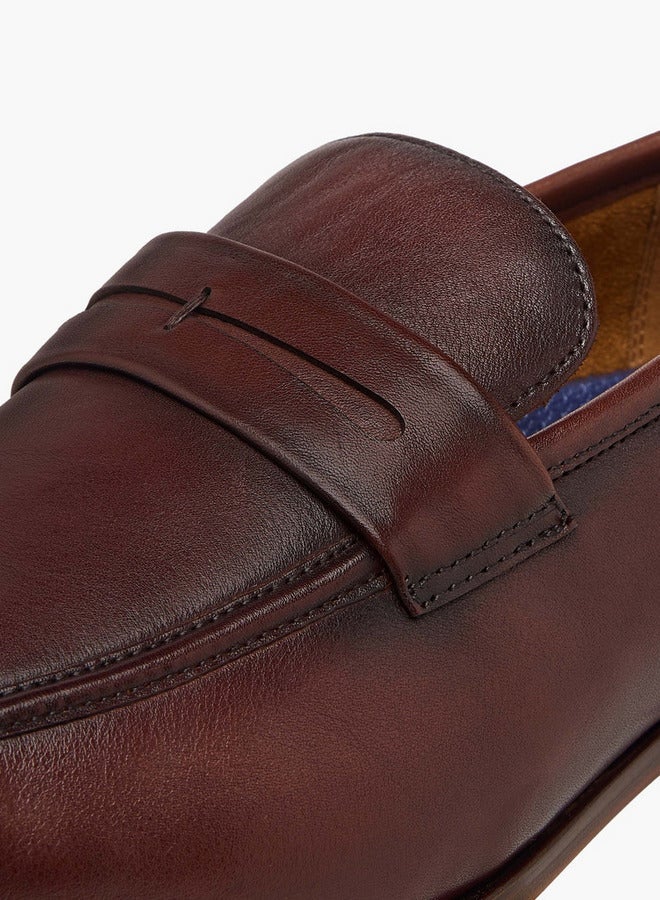 DUCHINI Men's Solid Slip-On Loafers - Image 4