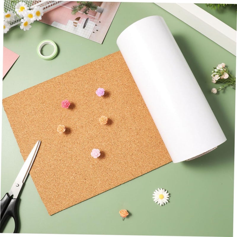 Uonlytech Self-Adhesive Cork Roll Thick Cork Board for Wall Decoration Crafts and Memo Board Adhesive Backing for Easy Application - Image 5