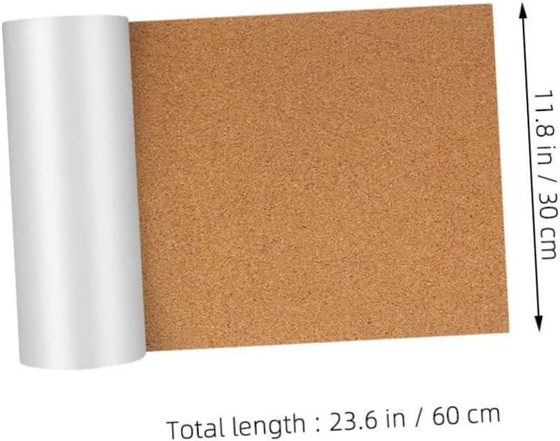 Uonlytech Self-Adhesive Cork Roll Thick Cork Board for Wall Decoration Crafts and Memo Board Adhesive Backing for Easy Application - Image 2