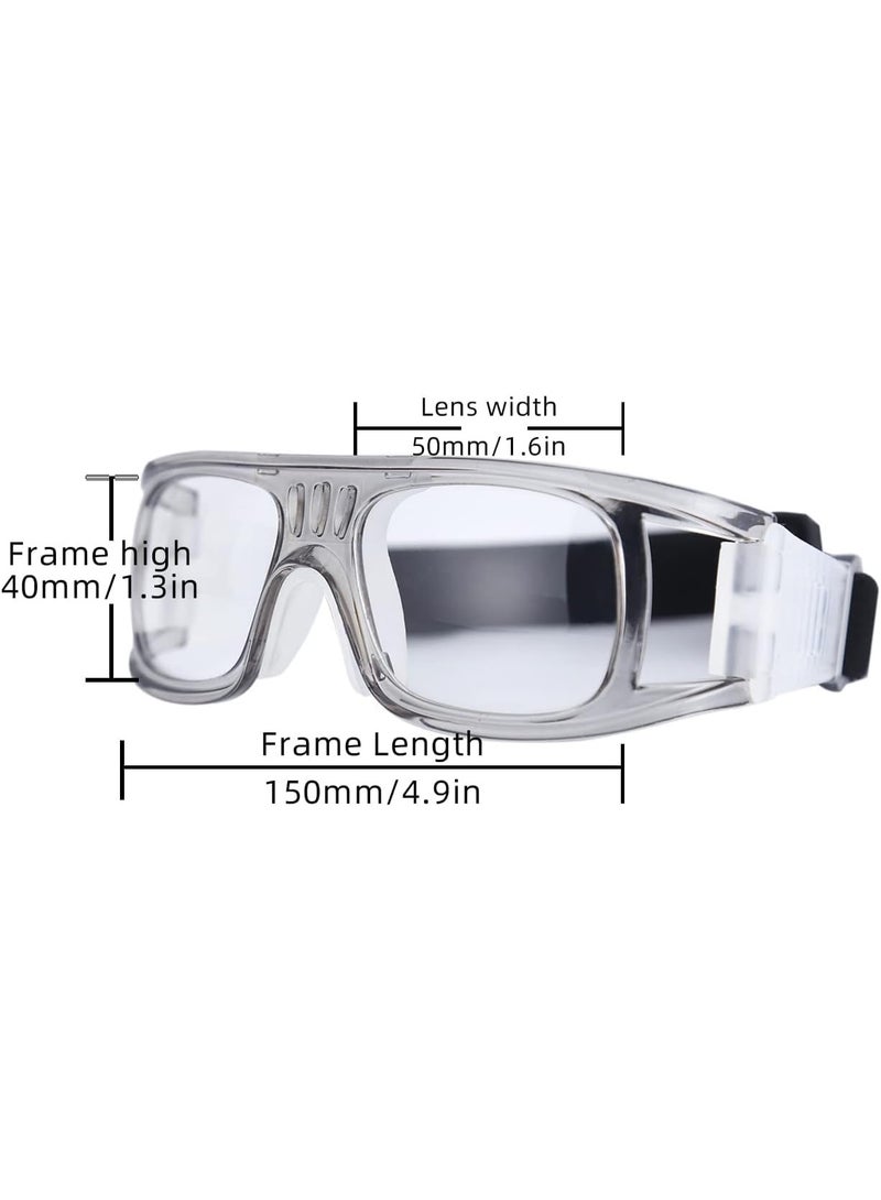 Basketball Dribbling Goggles for Eye Protection, Sports Goggles for men, Basketball Training Aid (Clear Grey) - Image 4