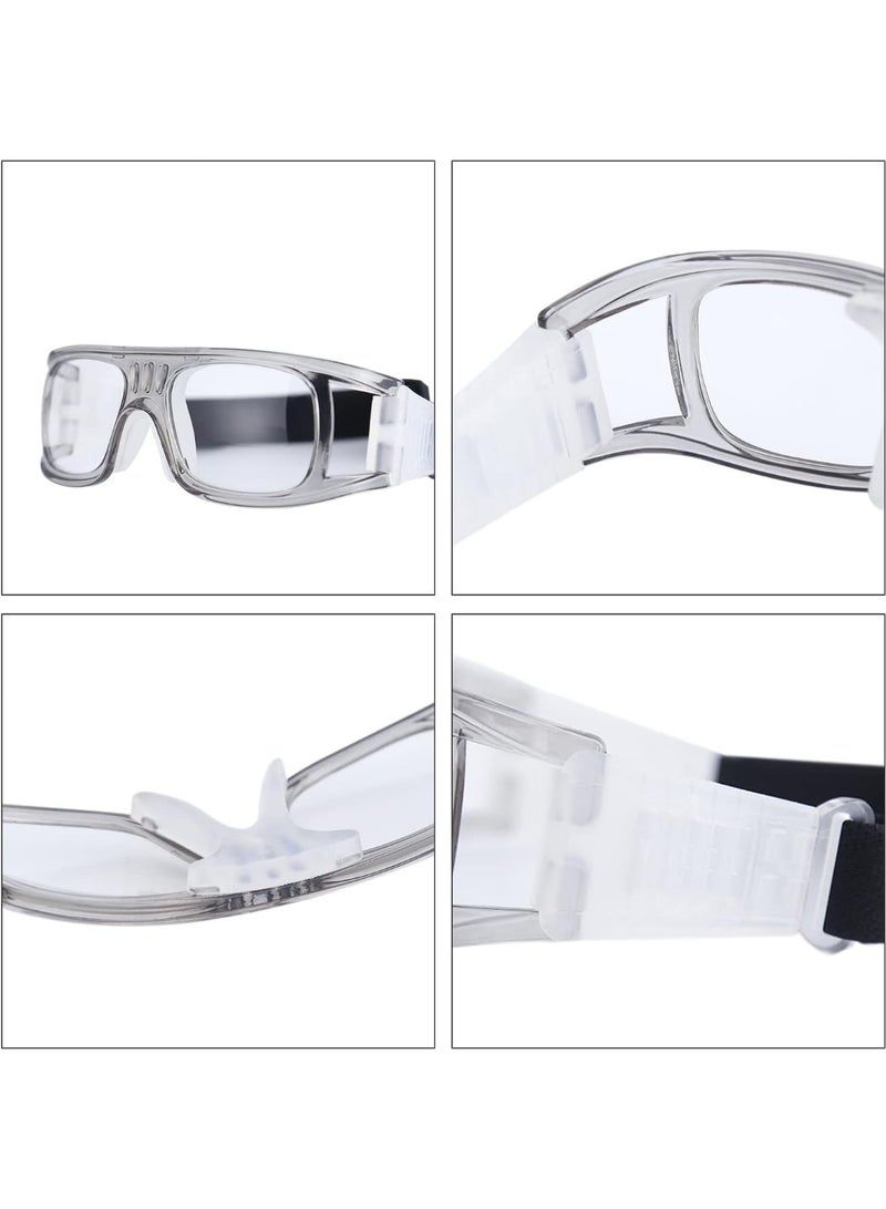Basketball Dribbling Goggles for Eye Protection, Sports Goggles for men, Basketball Training Aid (Clear Grey) - Image 3