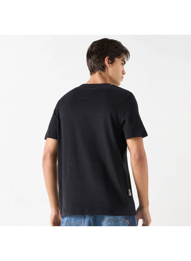 STARTER Starter Graphic Print Crew Neck T-Shirt with Short Sleeves