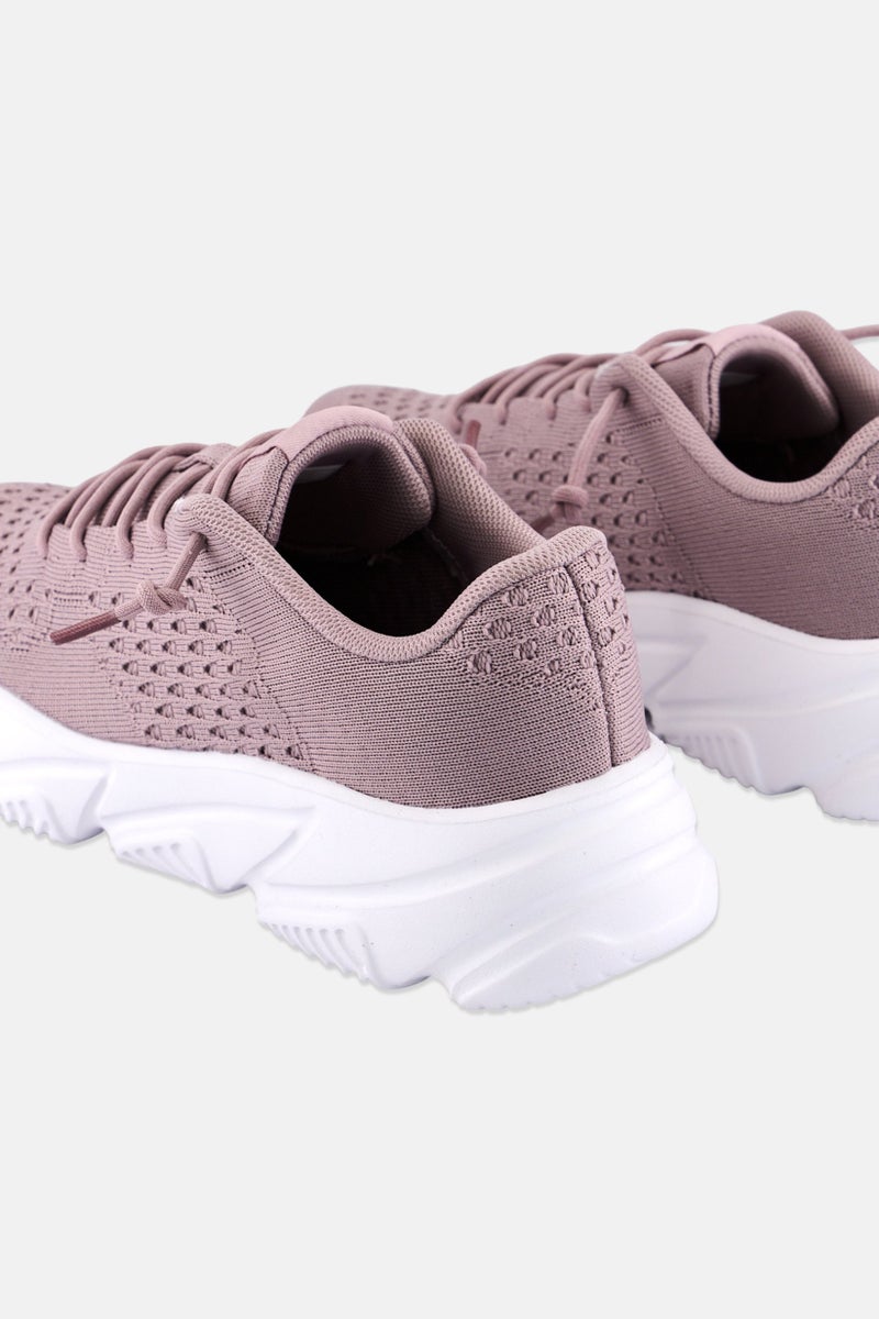 RBX Women Lace Up Training Shoes, Greyish Purple  - Image 2