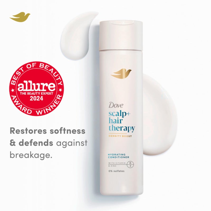 Dove Density Boost Hydrating Conditioner Scalp Therapy for Dry Hair, with Vitamin B3, Zinc and 0% Sulfates, 9.25 oz - Image 3