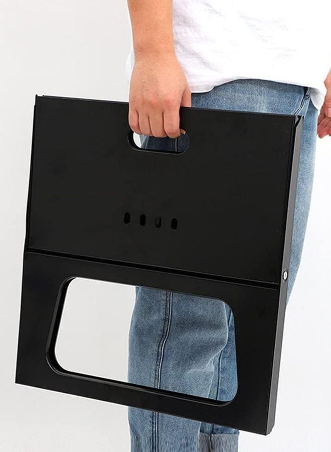 كادي ون شواية فحم محمولة قابلة للطي من بنظام تهوية ممتاز، منقل شواء مزود بشبك و وعاء فحم مثالي للطبخ في الهواء الطلق للرحلات و التخييم - Image 5