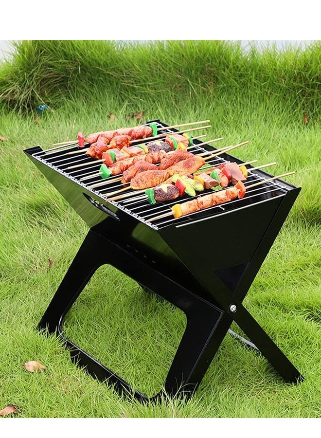 كادي ون شواية فحم محمولة قابلة للطي من بنظام تهوية ممتاز، منقل شواء مزود بشبك و وعاء فحم مثالي للطبخ في الهواء الطلق للرحلات و التخييم - Image 3