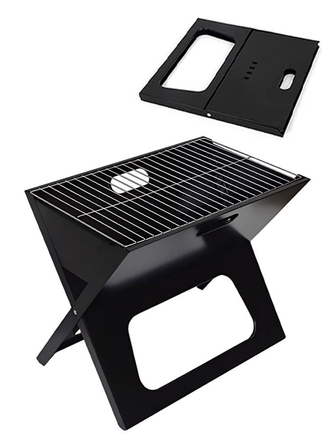 كادي ون شواية فحم محمولة قابلة للطي من بنظام تهوية ممتاز، منقل شواء مزود بشبك و وعاء فحم مثالي للطبخ في الهواء الطلق للرحلات و التخييم - Image 1