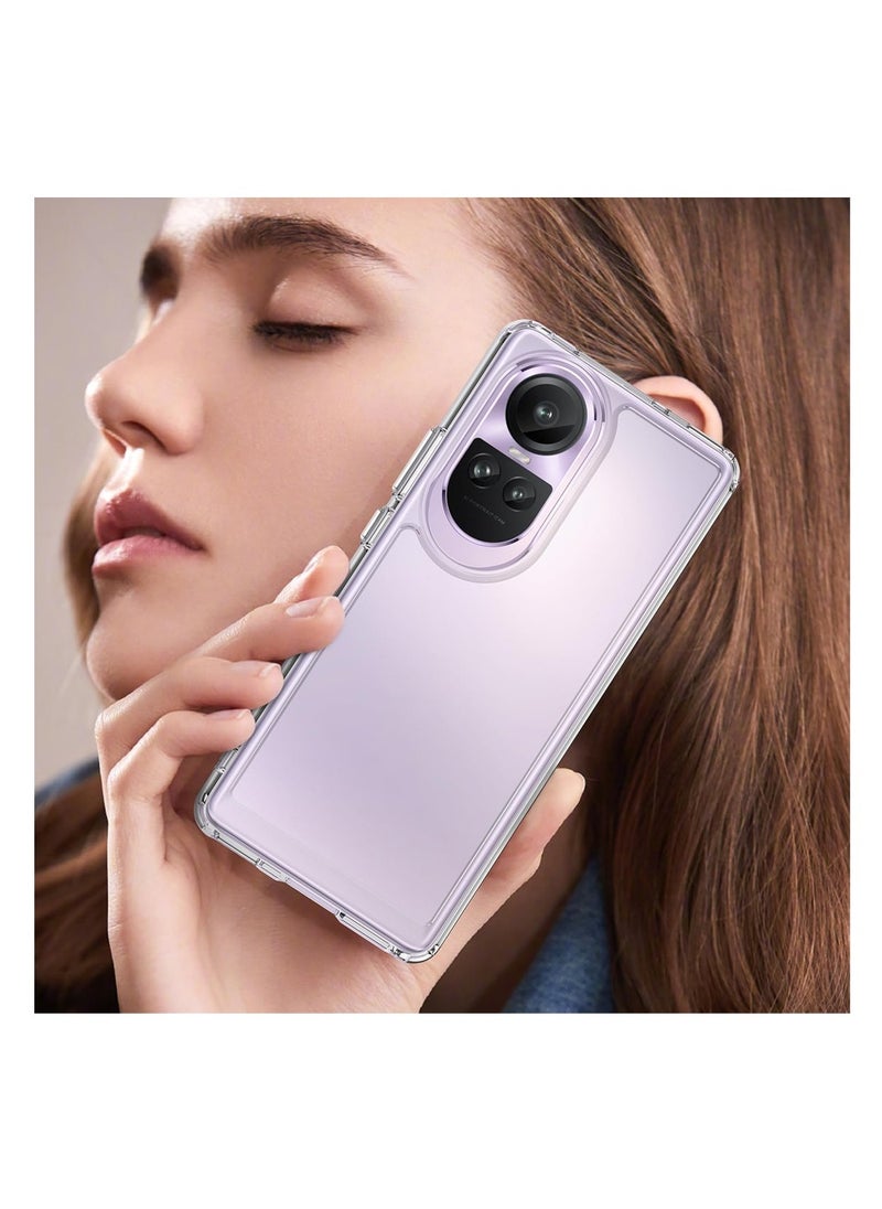 CHAPPELINE - Airbag Case Series Premium Transparent Airbag Shockproof Anti-Yellowing With Iron Plate Case Cover For Oppo Reno10 5G 2023 Clear - Image 1
