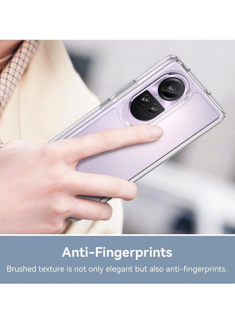 CHAPPELINE - Airbag Case Series Premium Transparent Airbag Shockproof Anti-Yellowing With Iron Plate Case Cover For Oppo Reno10 5G 2023 Clear - Image 1
