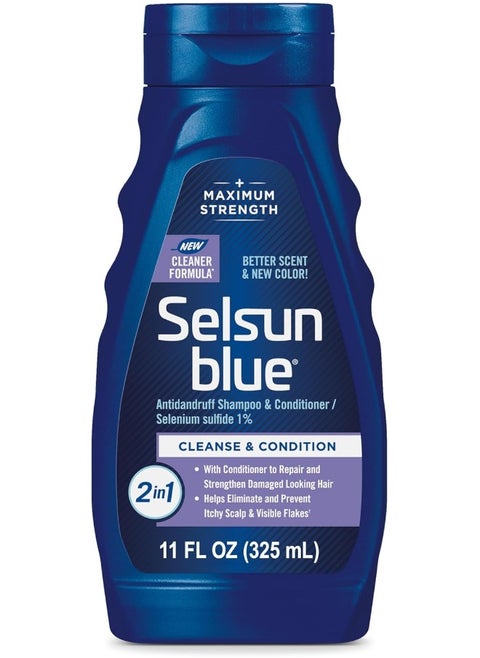 2-In-1 Anti-Dandruff Shampoo & Conditioner, 11 Fl. Oz., Maximum Strength 2-In-1 Treatment, Selenium Sulfide 1%