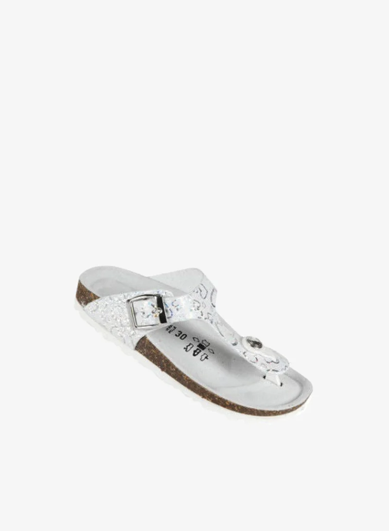 BiOCHIC Biochic Girls Thong Sandals 012-419 830-White