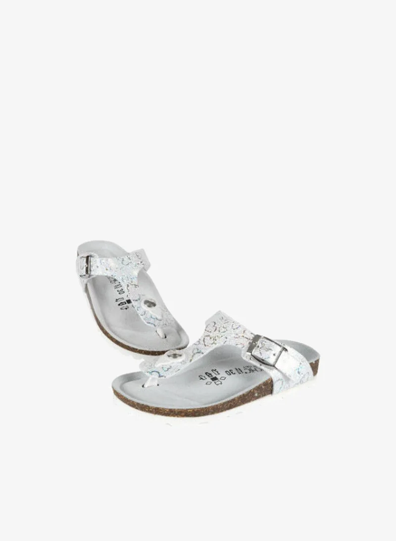 BiOCHIC Biochic Girls Thong Sandals 012-419 830-White