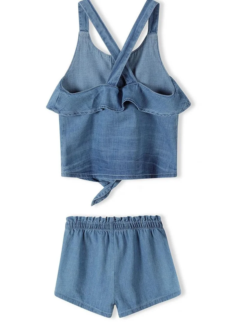 مينوتي Kids Girls Chambray Top And Short Set