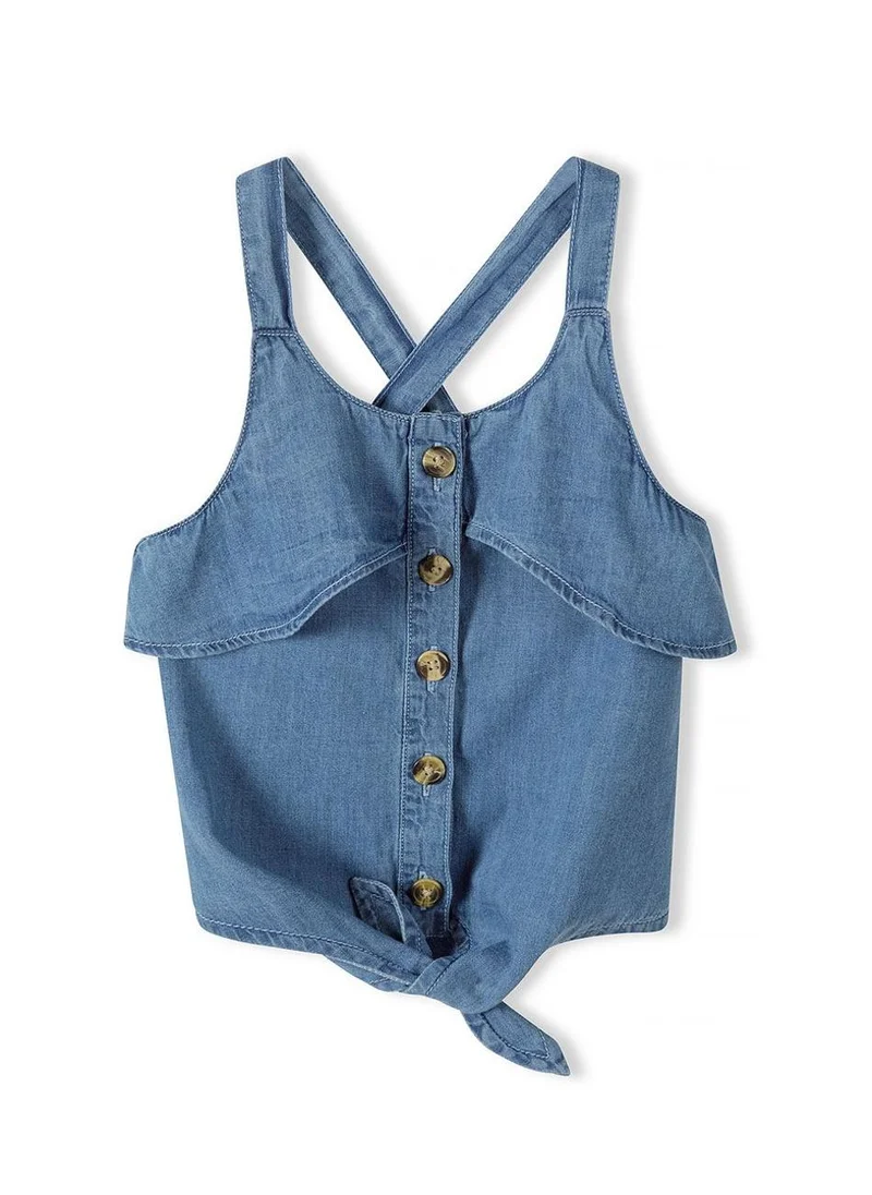 مينوتي Kids Girls Chambray Top And Short Set