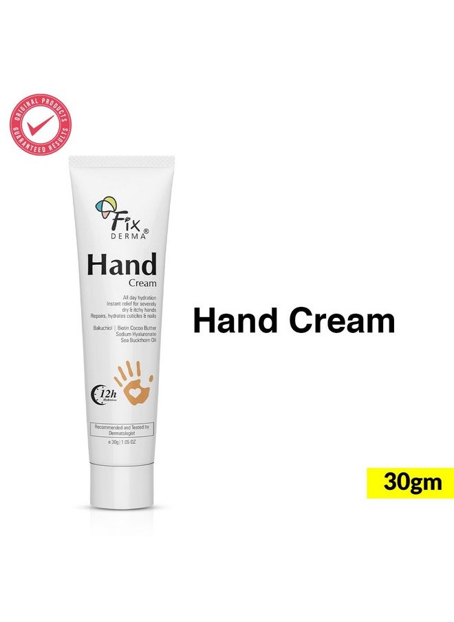 FIXDERMA Hand Cream For Women & Men | Hand Moisturizer | Hand Cream For Dry And Rough Hands | Cocoa Butter | Cream For Itchy Hand | All Skins Types - 30G  - Image 2