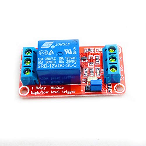 HiLetgo 12V 1 Channel Relay Module with Optocoupler Isolation Support High or Low Level Trigger - Image 3