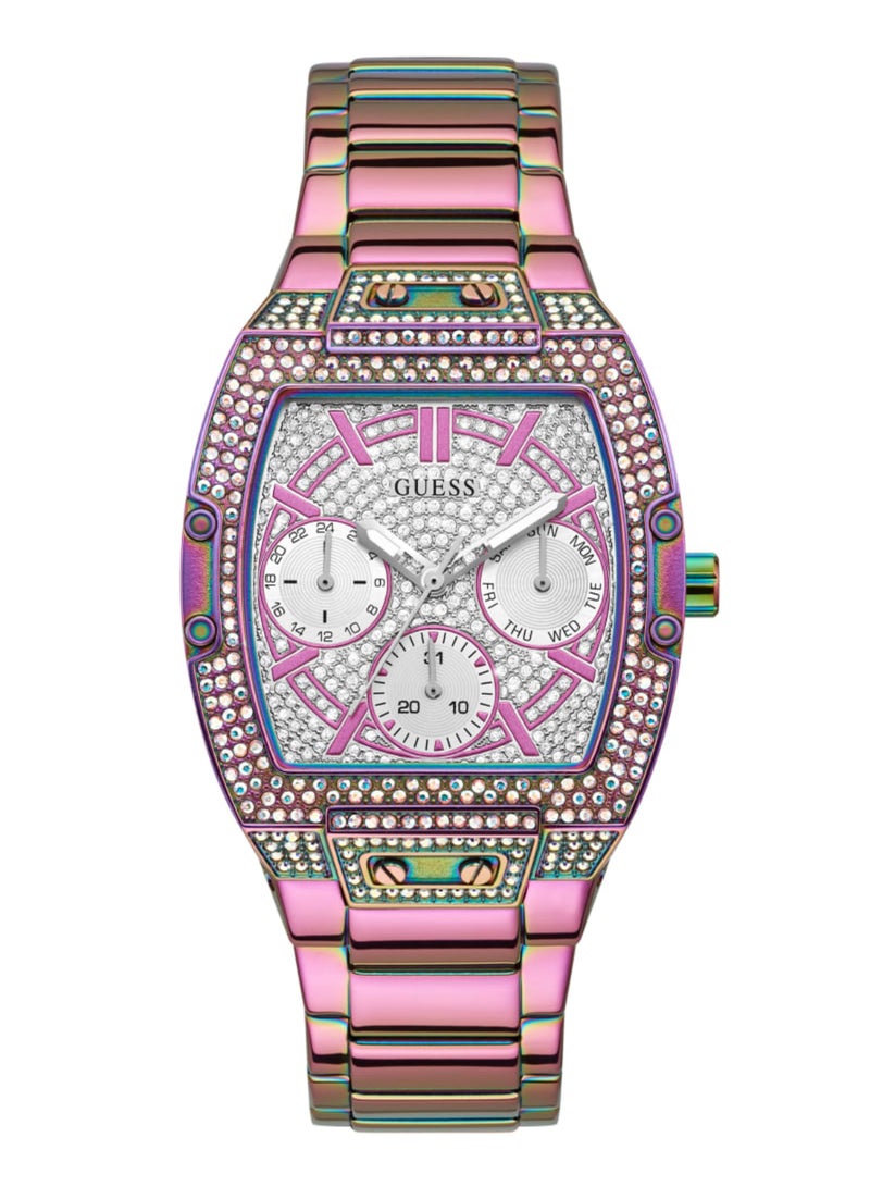 GUESS ساعة جيس فينيكس متعددة الألوان مرصعة بالكريستالات للنساء GW0104L4 - Image 1