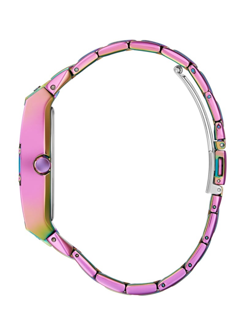 GUESS ساعة جيس فينيكس متعددة الألوان مرصعة بالكريستالات للنساء GW0104L4 - Image 2