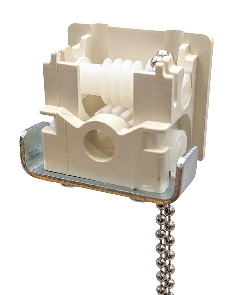 Springs Window Fashions Springs Window Fashions Graber Bali G85 Control End Chain Drive Mechanism for DuraVue and Duralite Vertical Blinds 