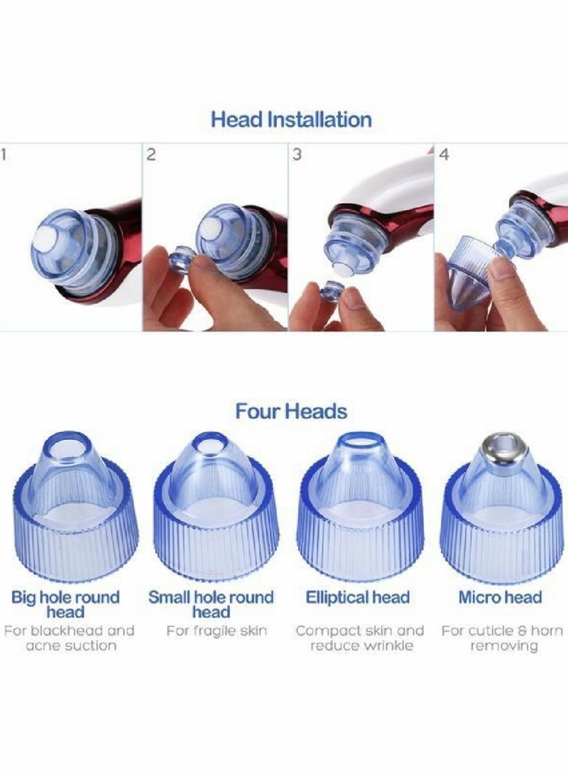 Y&D Blackhead Vacuum Remover Acne Remover, Facial Pore Cleanser Electric Comedone, 3 Adjustable Suction Power, USB Rechargeable Extractor Tool for Women and Men  - Image 5
