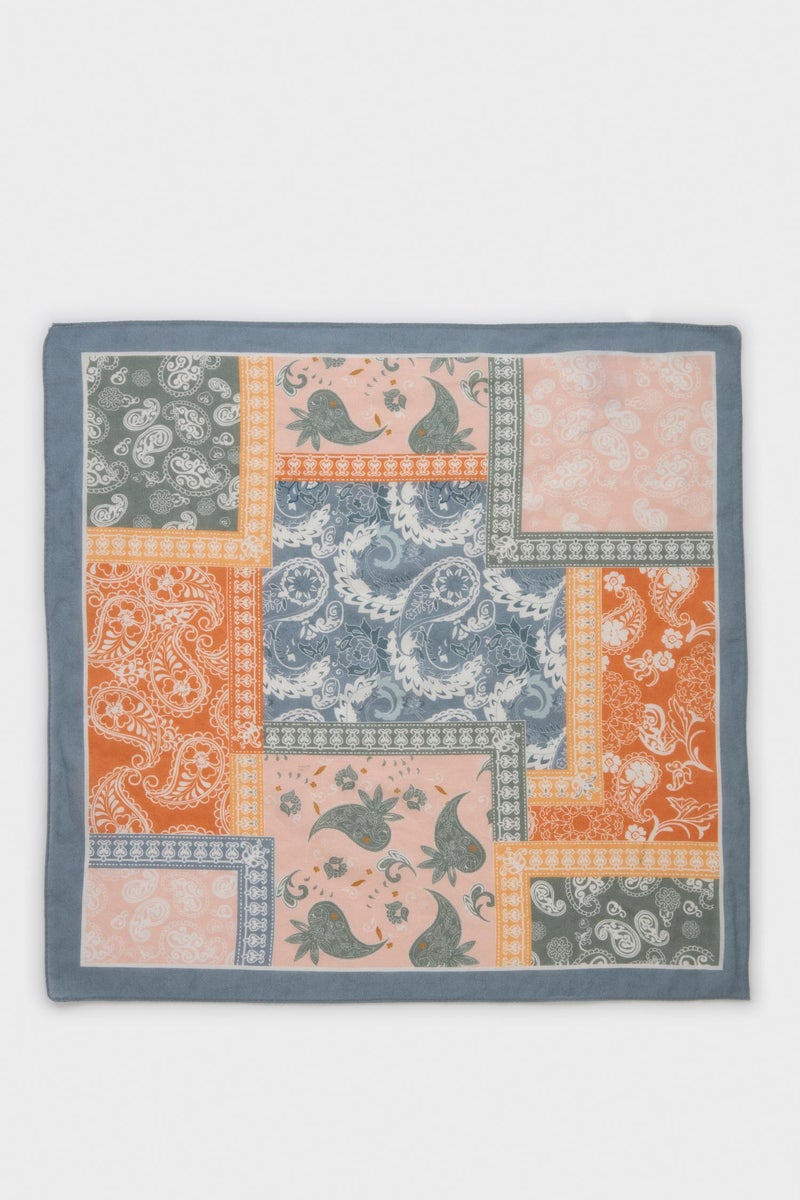 DeFacto Blue Woman Woman Printed Bandana Casual - Image 2