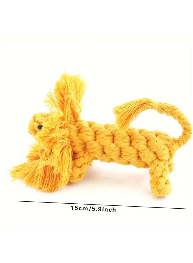 Dog Toys Rope Chew Toy Cotton Dog Toy for Dogs Animal Shape Pet Toys for Large Small Dogs Teeth Clean Toy Interactive Puppy Cats（Lion） - Image 2