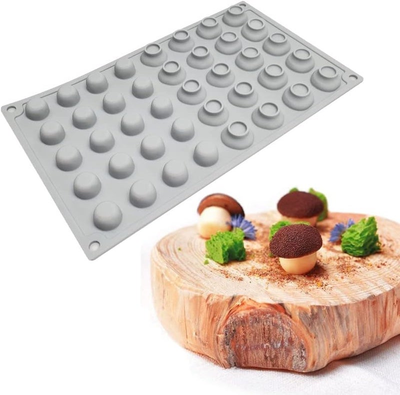 mostsom Silicone Mini Mushroom Candy Molds, Non Stick Chocolate Gummy Mold (Mushroom F) - Image 1