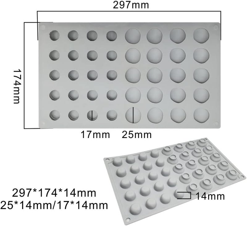 mostsom Silicone Mini Mushroom Candy Molds, Non Stick Chocolate Gummy Mold (Mushroom F) - Image 5