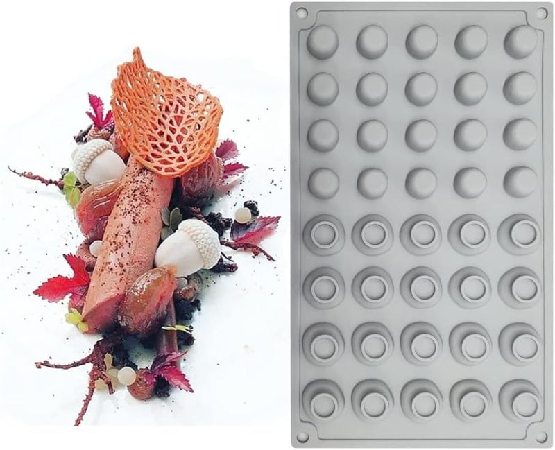 mostsom Silicone Mini Mushroom Candy Molds, Non Stick Chocolate Gummy Mold (Mushroom F) - Image 2