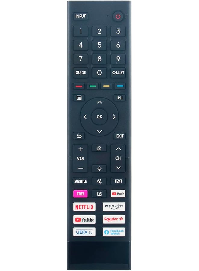 The Bros جهاز التحكم عن بُعد الصوتي ERF3B80H البديل المناسب لتلفاز Hisense QLED 4K UHD Smart TV A21111K 55E76GQ 58A6BG 43A7GQ 50A6BG 75A76GQ 75A7GQ 40A4BG 43A6BG - Image 1