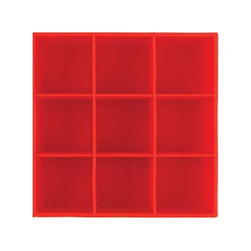 Dexas Silicone Nine Cube Ice Cube Trays, Set of Two, Red - Image 3